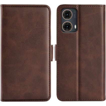 Mobigear Slim Magnet Motorola Moto G85 Hoesje Bookcase Portemonnee - Bruin
