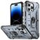 Mobigear Armor Ring iPhone 14 Pro Max Hoesje Hardcase Backcover Shockproof met Ringhouder - Grijs