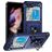 Mobigear Armor Ring Samsung Galaxy Z Flip 5 Hoesje Hardcase Backcover Shockproof met Ringhouder - Blauw