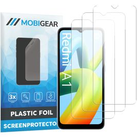 Mobigear Xiaomi Redmi A1 4G Screenprotector Folie - Case Friendly (3-Pack)