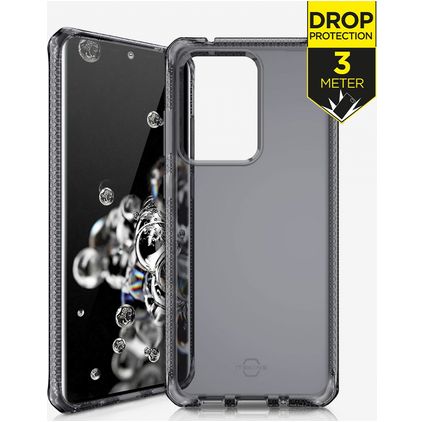ITSKINS SpectrumClear Samsung Galaxy S20 Ultra Hoesje Flexibel TPU Backcover Shockproof - Zwart