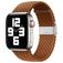 Mobigear Braided Nylon Apple Watch Bandje Klemsluiting - 49/46/45/44 mm - Bruin