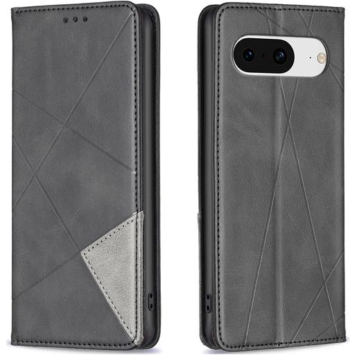 Mobigear Rhombus Slim Google Pixel 8 Hoesje Bookcase - Zwart