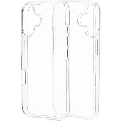 Mobiparts Classic Doorzichtig iPhone 16 Hoesje Flexibel TPU Backcover - Transparant