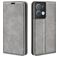 Mobigear Retro Slim OPPO Reno 8 Pro 5G Hoesje Bookcase Portemonnee - Grijs