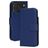 Mobiparts Wallet iPhone 17 Pro MagSafe Hoesje Echt Leer Bookcase Portemonnee - Blauw