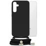 Mobilize Lanyard Gelly Samsung Galaxy S24 Plus Flexibel TPU Hoesje met koord - Zwart
