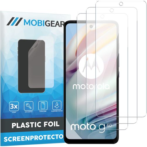 Mobigear Motorola Moto G60 Screenprotector Folie - Case Friendly (3-Pack)