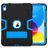 Mobigear ShieldStand iPad 10 (2022) Hoes Hard Kunststof,Siliconen Backcover + Standaard - Zwart / Blauw