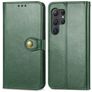 Mobigear Snap Button Samsung Galaxy S25 Ultra Hoesje Bookcase Portemonnee - Groen