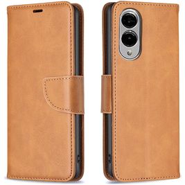 Mobigear Excellent Samsung Galaxy S25 Edge Hoesje Bookcase Portemonnee - Cognac