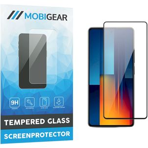 Mobigear Premium POCO M6 Pro Glazen Screenprotector - Case Friendly - Zwart
