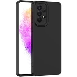 Mobigear Colors Samsung Galaxy A73 Hoesje Flexibel TPU Backcover - Zwart