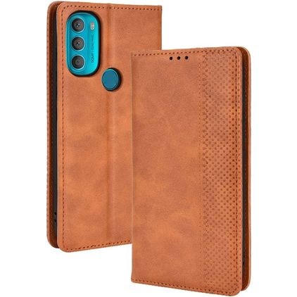 Mobigear Sensation Motorola Moto G71 5G Hoesje Bookcase Portemonnee - Bruin