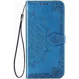 Mobigear Mandala Google Pixel 4a Hoesje Bookcase Portemonnee - Blauw