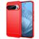 Mobigear Brushed Slim Google Pixel 9 Hoesje Flexibel TPU Backcover - Rood