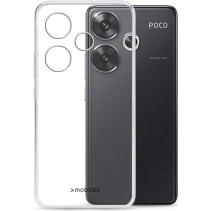 Mobilize Gelly POCO F6 Hoesje Flexibel TPU Backcover - Zwart