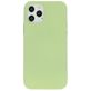 Mobiparts iPhone 12 Pro Siliconen Hoesje Backcover - Pistache Green