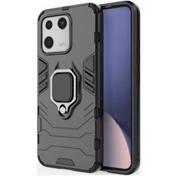 Mobigear Armor Ring Xiaomi 13 Hoesje Hardcase Backcover Shockproof met Ringhouder - Zwart