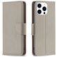 Mobigear Excellent iPhone 16 Pro Max Hoesje Bookcase Portemonnee - Grijs