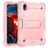 Mobigear ShieldStand iPad Mini 7 (2024) Hoes Hard Kunststof,Siliconen Backcover + Stylus Houder + Standaard - Roze