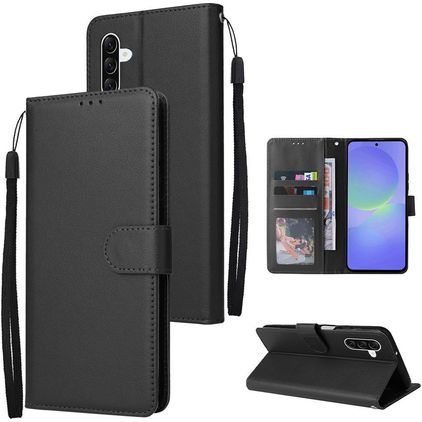 Mobigear Wallet Samsung Galaxy A57 Hoesje Bookcase Portemonnee - Zwart