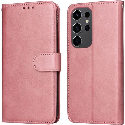 Mobigear Wallet Samsung Galaxy S24 Ultra Hoesje Bookcase Portemonnee - Roségoud