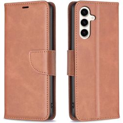 Mobigear Excellent Samsung Galaxy S24 FE Hoesje Bookcase Portemonnee - Bruin