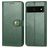 Mobigear Snap Button Google Pixel 7 Pro Hoesje Bookcase Portemonnee - Groen