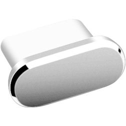 Mobigear Essentials Aluminium Anti-stofplug - USB-C - Zilver (2-Pack)