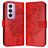 Mobigear Butterfly OPPO Reno 12 Pro Hoesje Bookcase Portemonnee - Rood