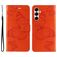 Mobigear Butterfly Samsung Galaxy A26 Hoesje Bookcase Portemonnee - Oranje