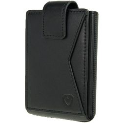 Valenta Card Case Pocket Premium Leren Pasjeshouder - 10 Pasjes - Zwart