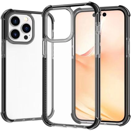Mobigear Full Bumper iPhone 14 Pro Hoesje Hardcase Backcover Shockproof - Zwart