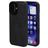 Mobiparts Classic iPhone 16 MagSafe Hoesje TPU,Kunstleer Backcover - Graphite Black