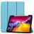 Mobigear Tri-Fold Gel iPad Pro 11 Inch (2022) Hoes TPU,Kunstleer Bookcase + Stylus Houder - Blauw