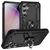 Mobigear Armor Ring Samsung Galaxy S23 FE Hoesje Hardcase Backcover Shockproof met Ringhouder - Zwart