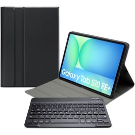 Mobilize Detachable Bluetooth Keyboard Samsung Galaxy Tab S10 FE Plus Hoes QWERTZ Bluetooth Toetsenbord Bookcase - Zwart