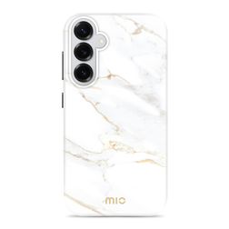 MIO Samsung Galaxy S26 Plus MagSafe Hoesje Hardcase Backcover - White Marble