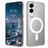 Mobigear Shockproof Doorzichtig Samsung Galaxy S25 Edge MagSafe Hoesje Hardcase Backcover - Transparant