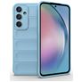 Mobigear Bumpy Samsung Galaxy A55 Hoesje Flexibel TPU Backcover - Blauw