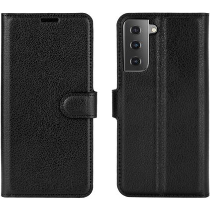 Mobigear Classic Samsung Galaxy S21 Hoesje Bookcase Portemonnee - Zwart