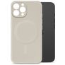 My Style Protective Flex iPhone 16 Pro Max MagSafe Hoesje Flexibel TPU Backcover - Antique White