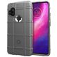 Mobigear Rugged Shield Motorola One Hyper Hoesje Flexibel TPU Backcover Shockproof - Grijs