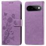 Mobigear Flowers Google Pixel 11 Pro Hoesje Bookcase Portemonnee - Paars