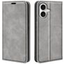 Mobigear Retro Slim iPhone 17 Hoesje Bookcase Portemonnee - Grijs