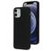 Mobiparts iPhone 12 Siliconen Hoesje Backcover - Zwart