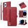 Mobigear Zipper iPhone 14 Pro Hoesje Bookcase Portemonnee - Rood
