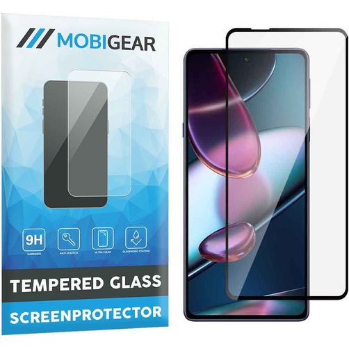 Mobigear Premium Motorola Edge X30 Glazen Screenprotector - Case Friendly - Zwart