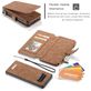 Caseme 007 Samsung Galaxy S10 Plus Hoesje Uitneembare 2in1 Bookcase Portemonnee - Bruin